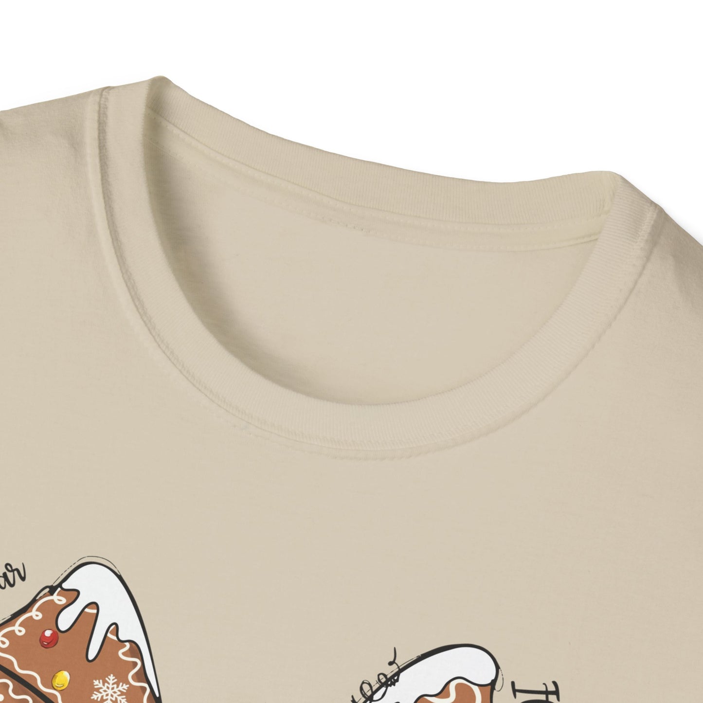 Gingerbread Bow- Christmas Unisex t-shirt