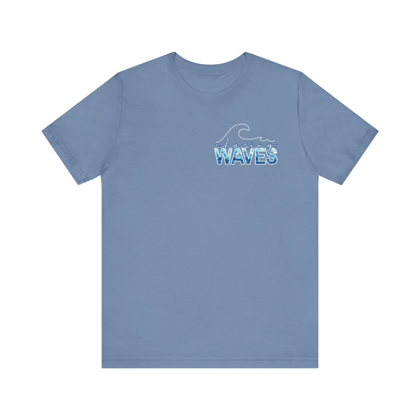 Chasing Waves -- Unisex Summer Shirt, Beachwear, Vacation Top, Summer Nights Apparel