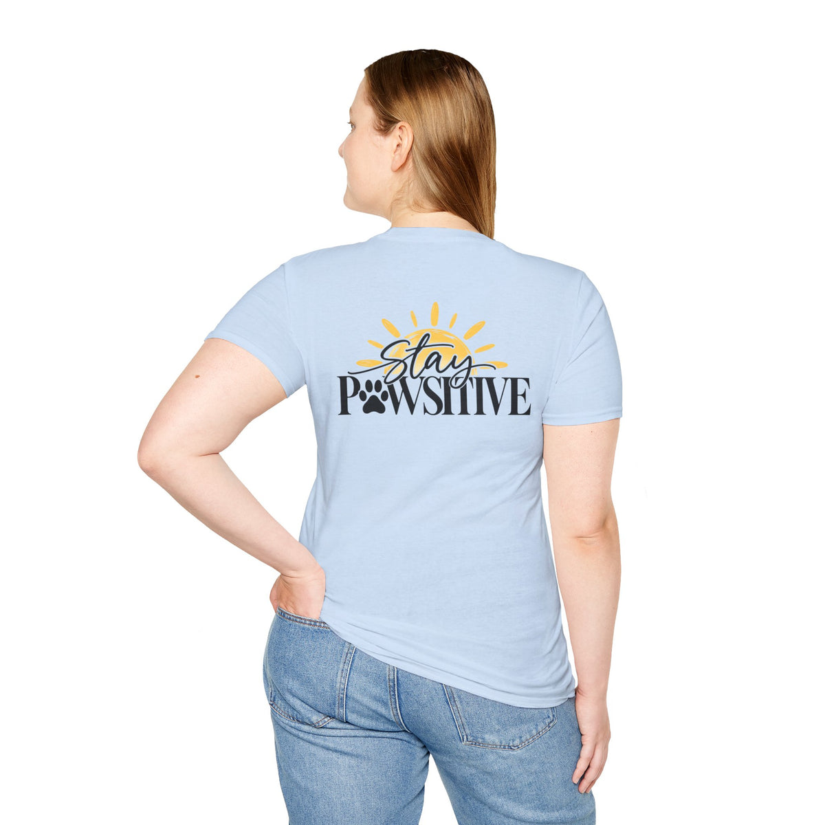 Hound & Home "Stay Pawsitive" — T-Shirt