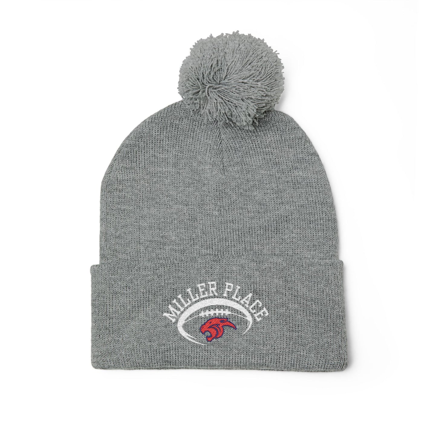 Miller Place Football Winter PomPom Hat