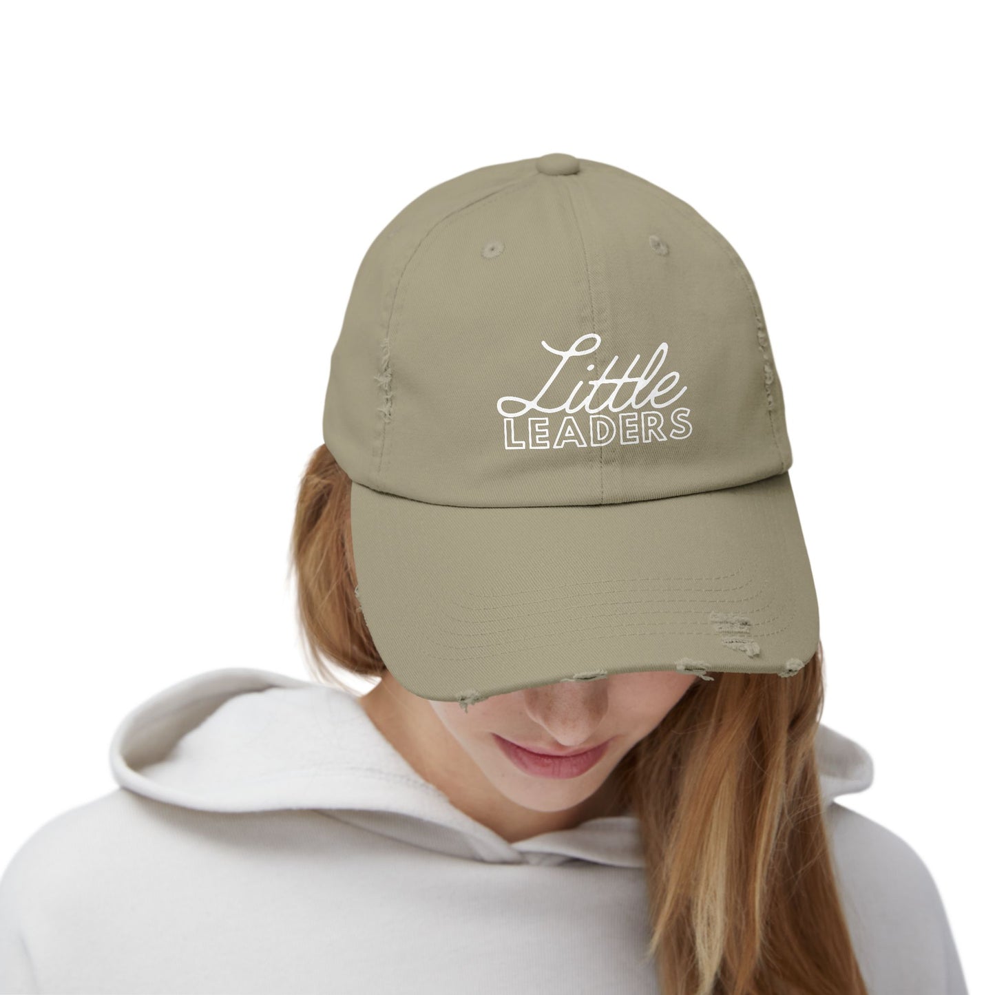 Little Leaders Unisex Distressed Baseball Cap