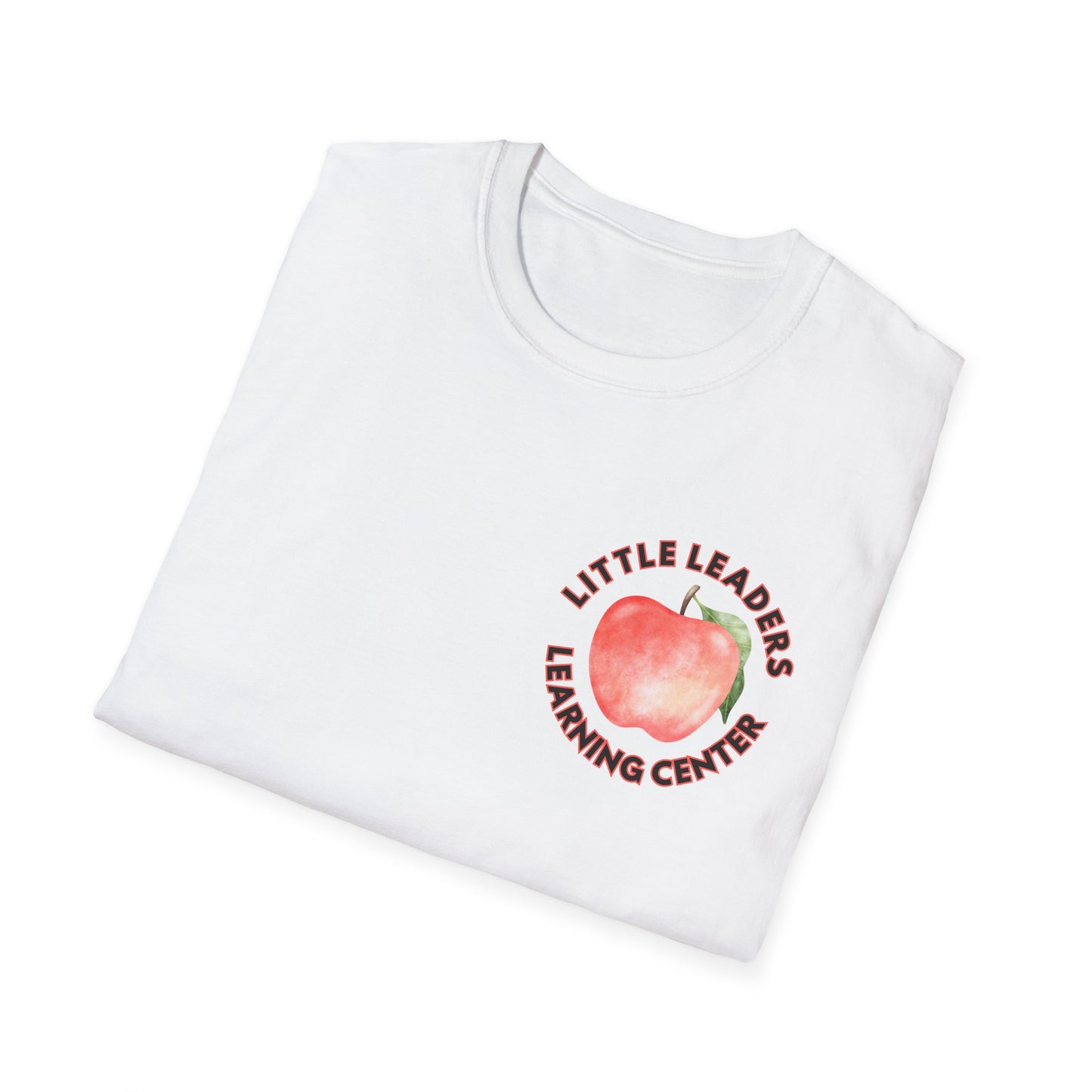 Little Leaders Teacher w/ Apple Design Unisex Softstyle T-Shirt