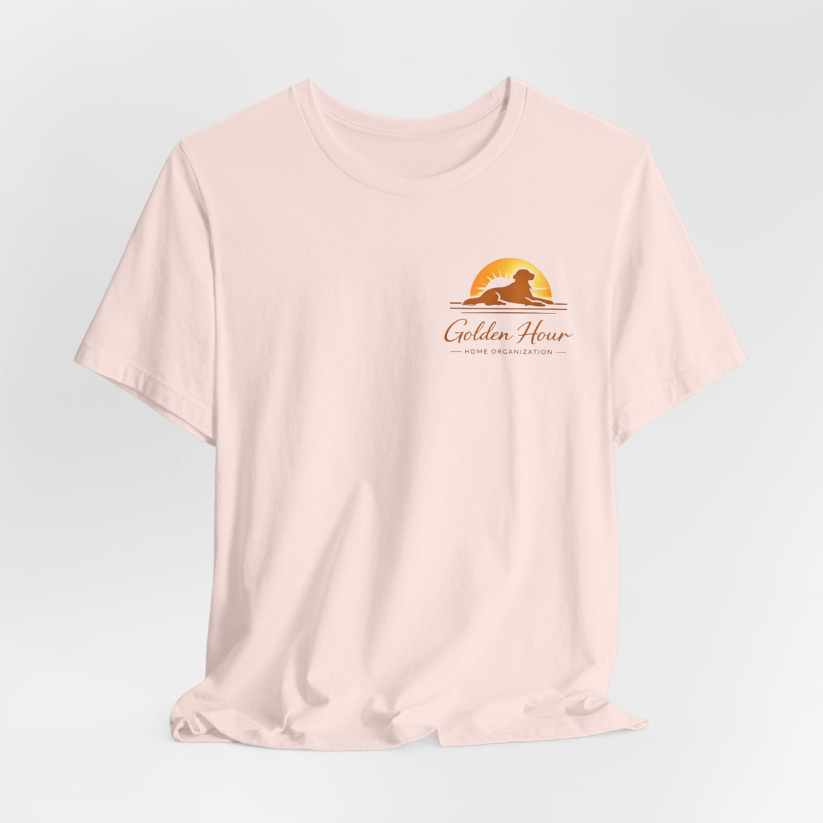 "Golden Hour Home Organization"Logo T-Shirt—  Personalized