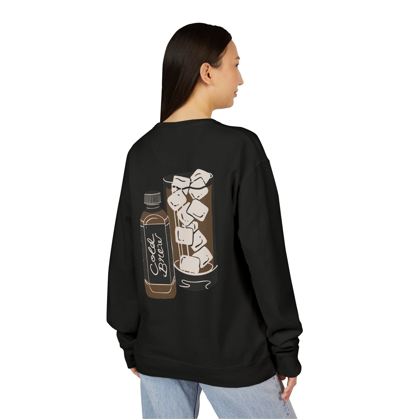 Cold Brew Crew Garment Dyed Sweatshirt, Coffee Lovers Apparel