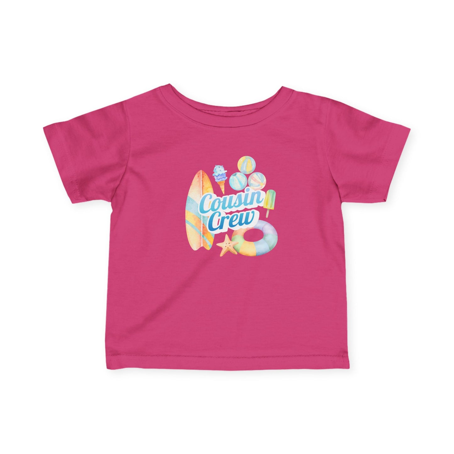 Cousin Crew Infant Tee, Cute Baby T-Shirt, Summer Vibes- Mini Collection