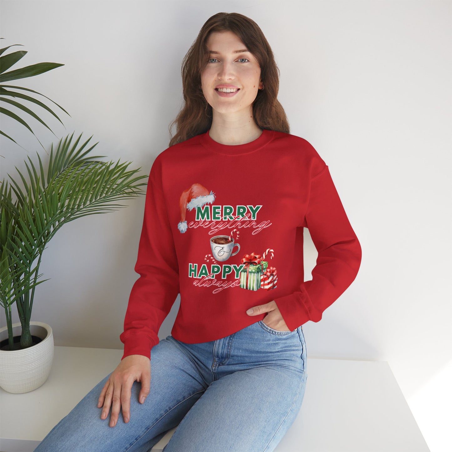 “Merry Everything, Happy Always” Christmas Crewneck