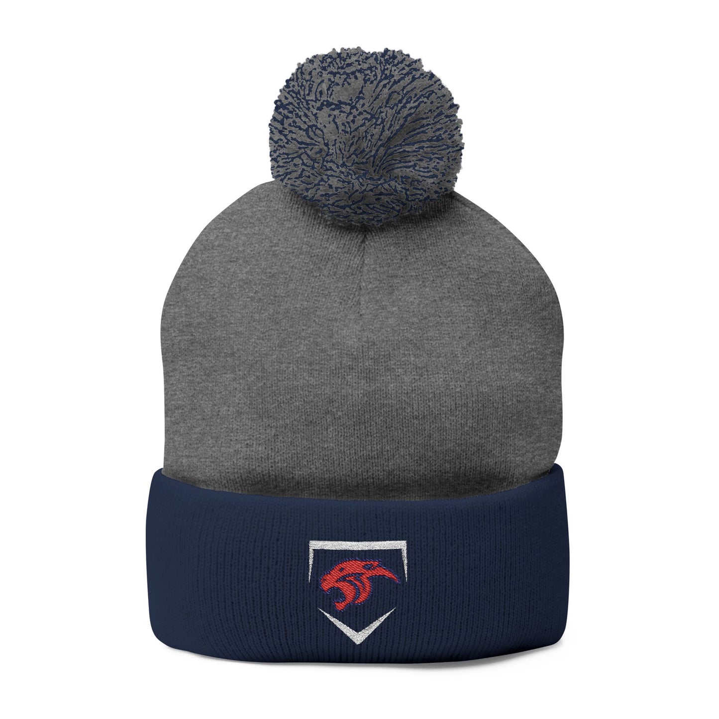MP Baseball Embroidered Pom-Pom Knit Cap — Diamond Club