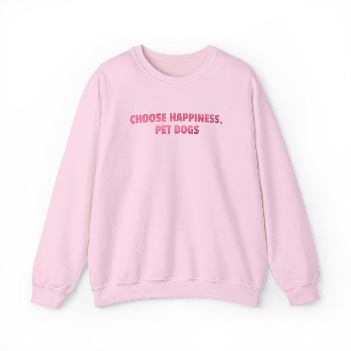 Choose Happiness, Pet Dogs (Metallic Print) Sweatshirt- Hound & Home