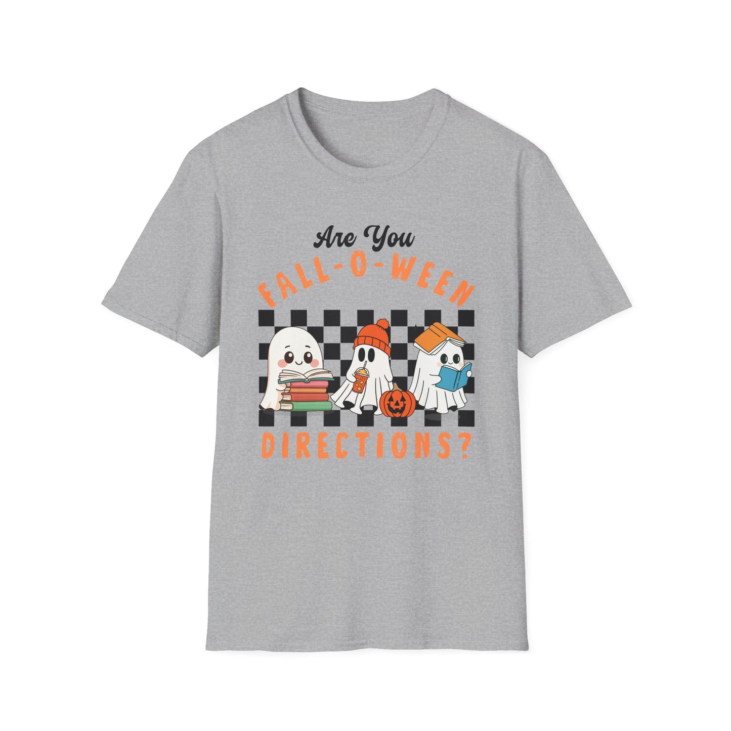 Whimsical Fall-O-Ween Teacher T-Shirt - Holiday- Softstyle Unisex Tee