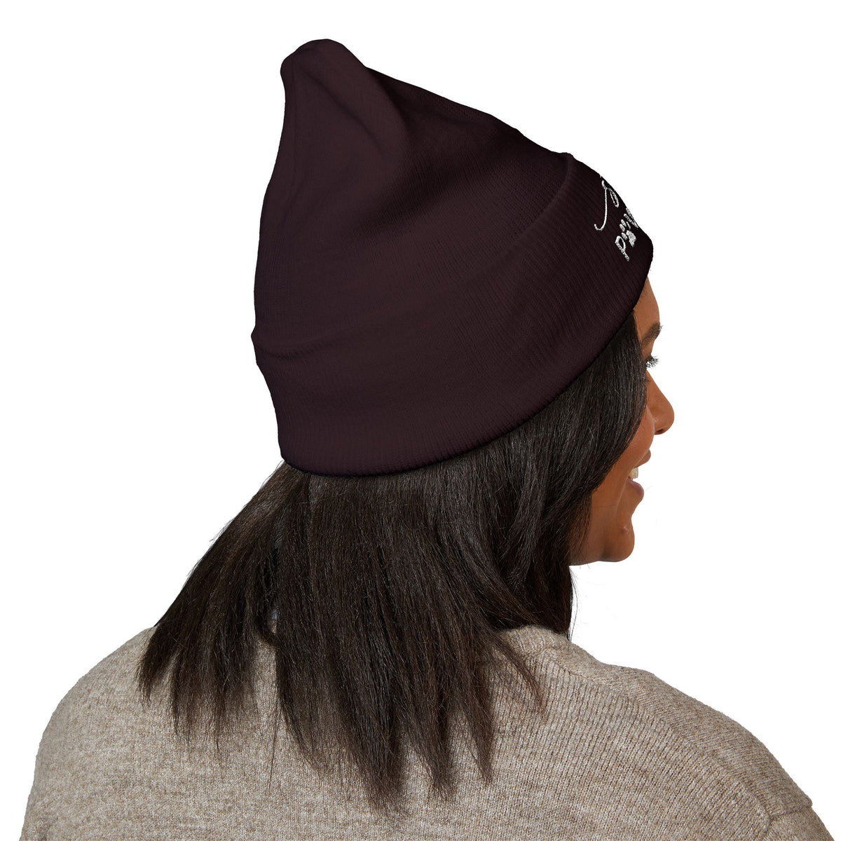 Hound and Home- "Stay Pawsitive" Embroidered Beanie