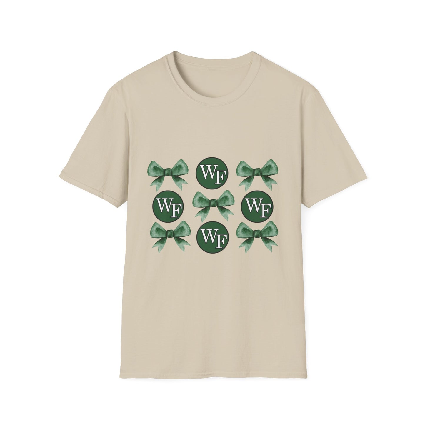 Floyd Strong Logo and Green Bow Unisex Softstyle T-Shirt - Perfect for Celebrations & Events