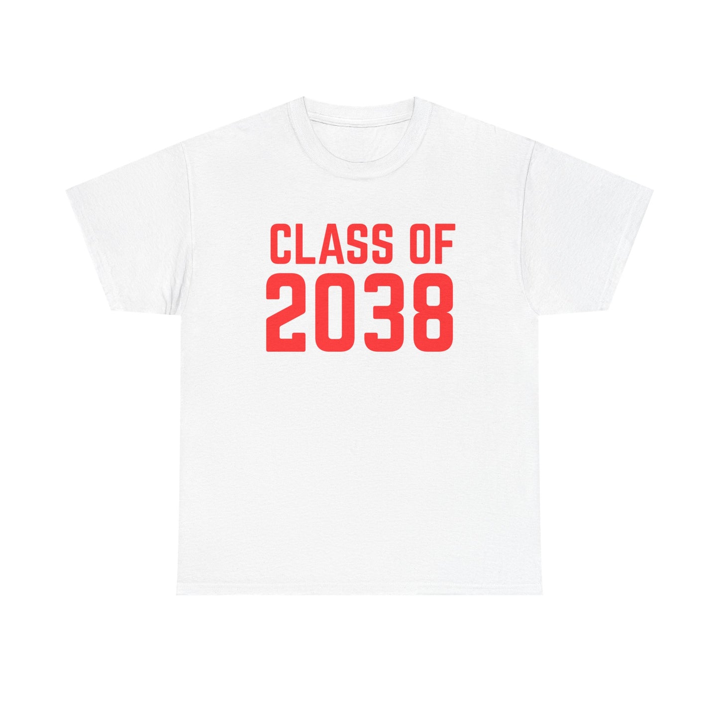 Class of 2038 Unisex Heavy Cotton Tee- Back to School- Grow With Me