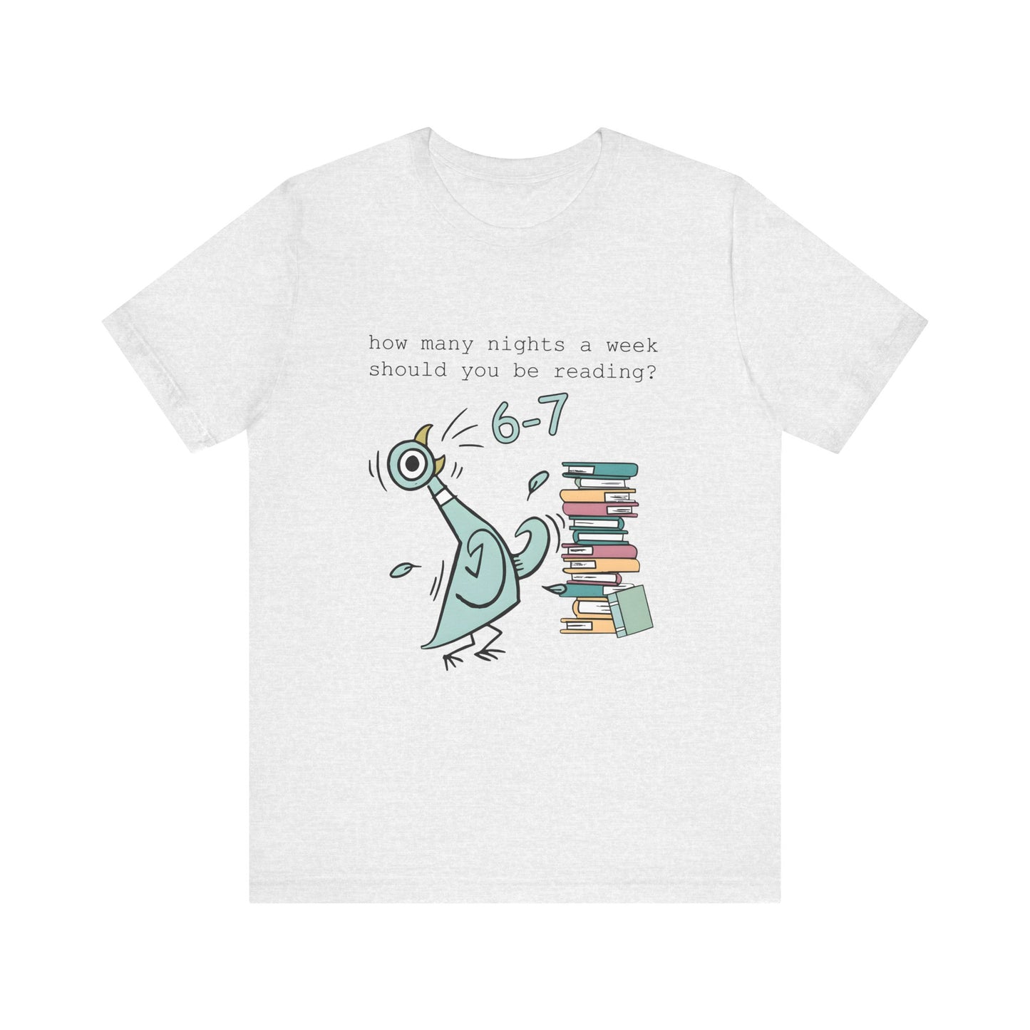 Pigeon Reading- 6 7 — Teacher Unisex T‑Shirt