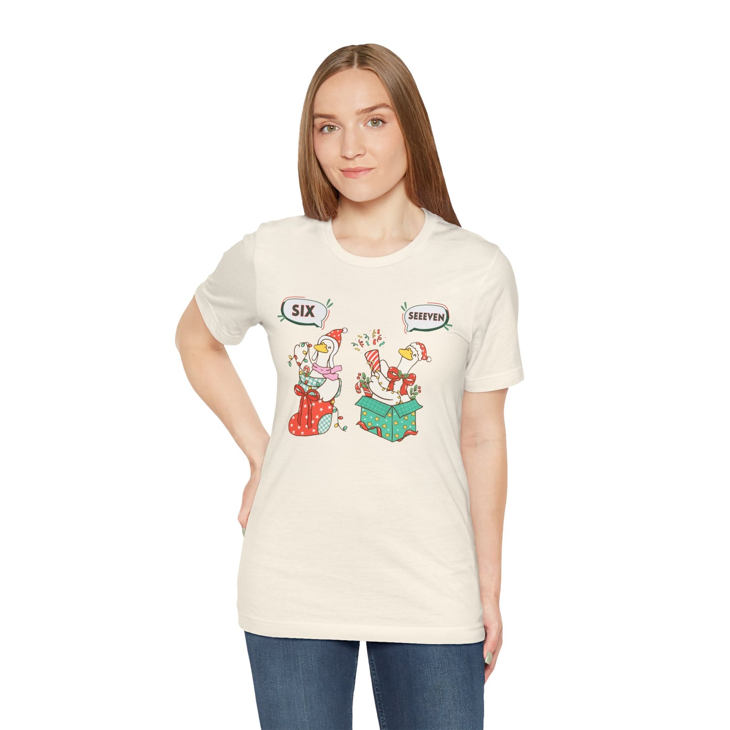Festive Silly Goose 6-7— Christmas Unisex T‑Shirt