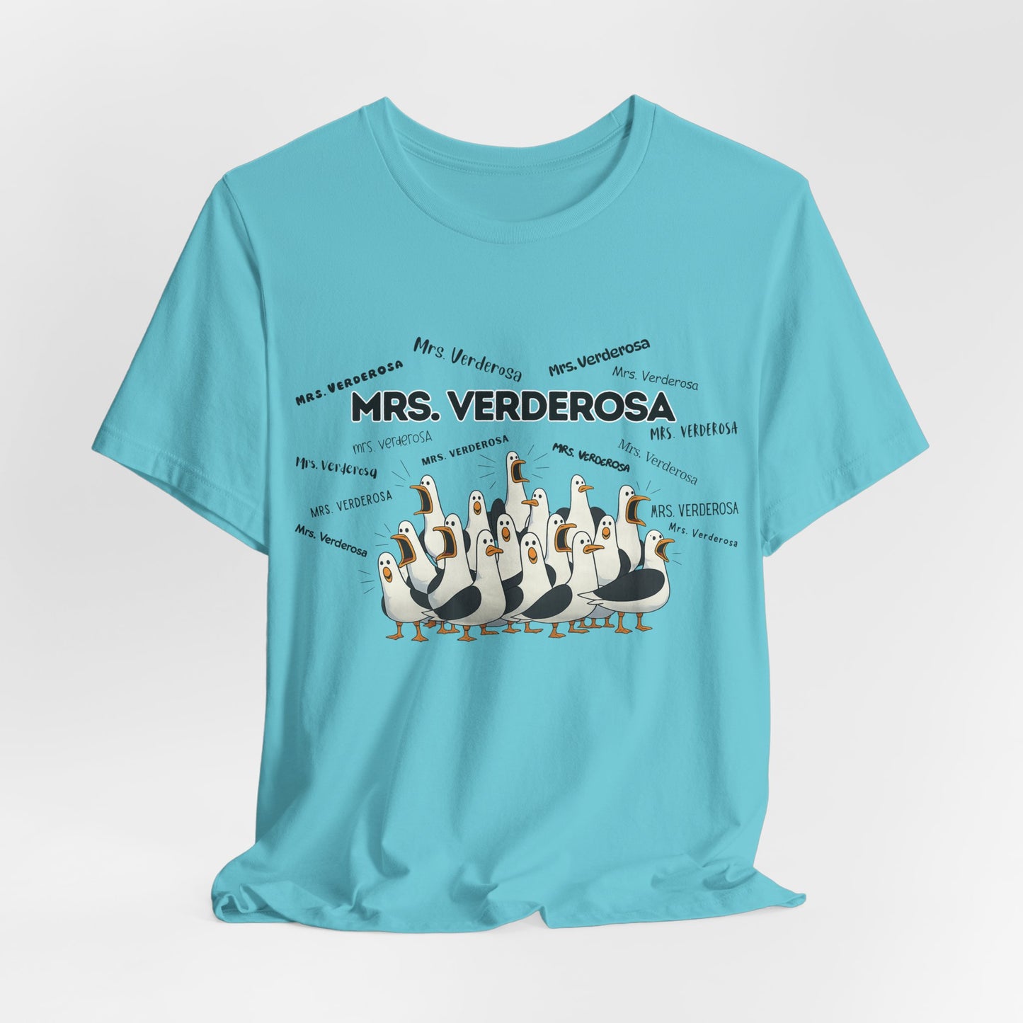 Mrs. Verderosa Penguin Choir T-Shirt — Funny Teacher Personalized Tee