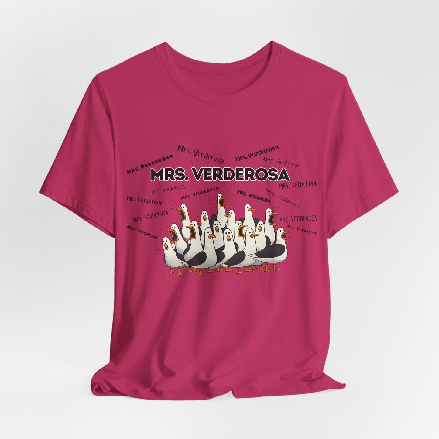 Mrs. Verderosa Penguin Choir T-Shirt — Funny Teacher Personalized Tee