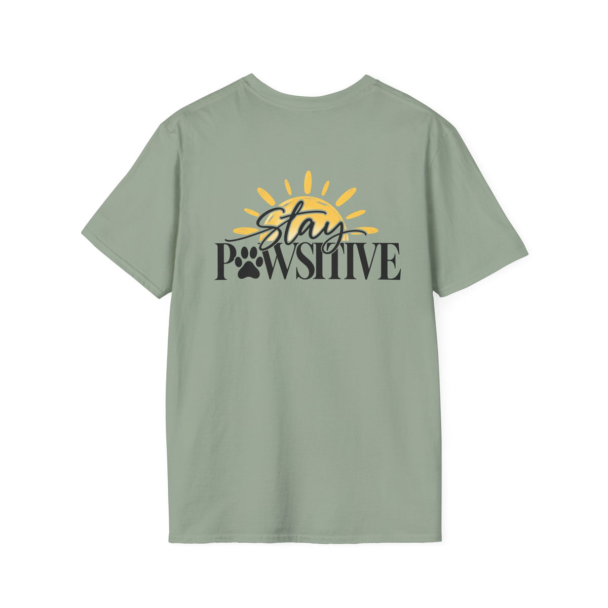 Hound & Home "Stay Pawsitive" — T-Shirt
