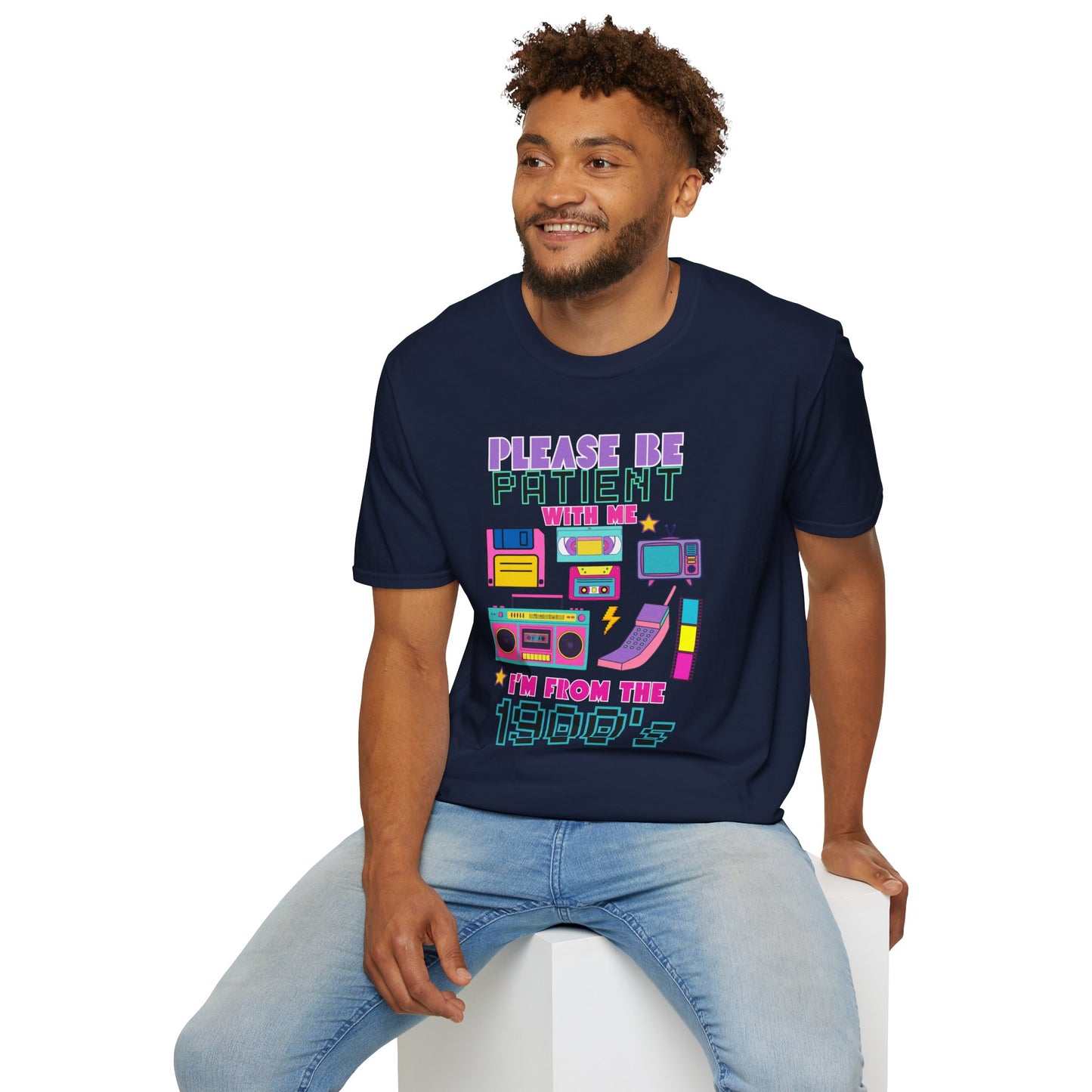 Retro 90's T-Shirt - Please Be Patient, Teacher Vintage- Unisex Graphic Tee