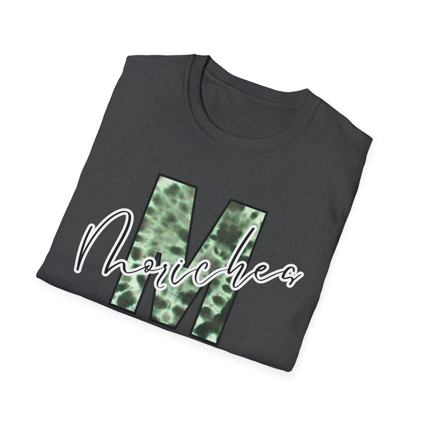 Tie Dye Moriches Stylish Unisex Softstyle T-Shirt with Moriches Design