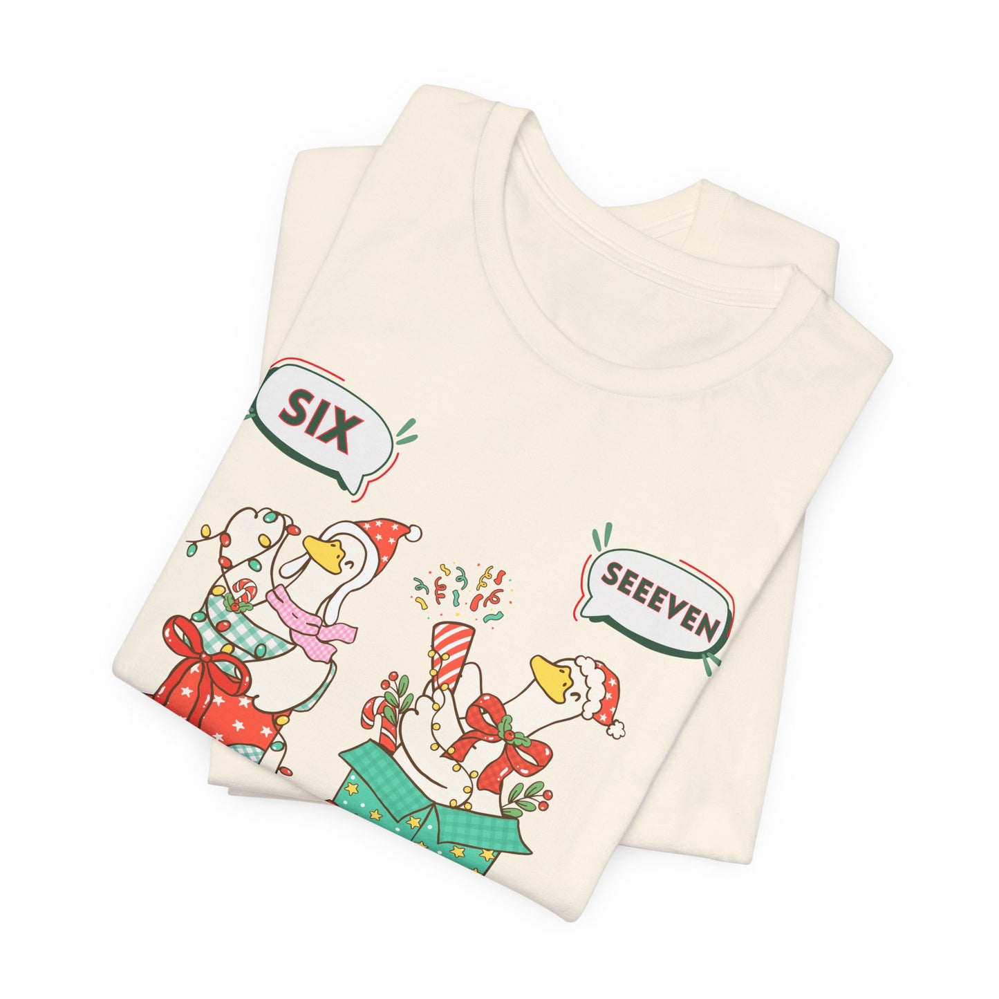 Festive Silly Goose 6-7— Christmas Unisex T‑Shirt