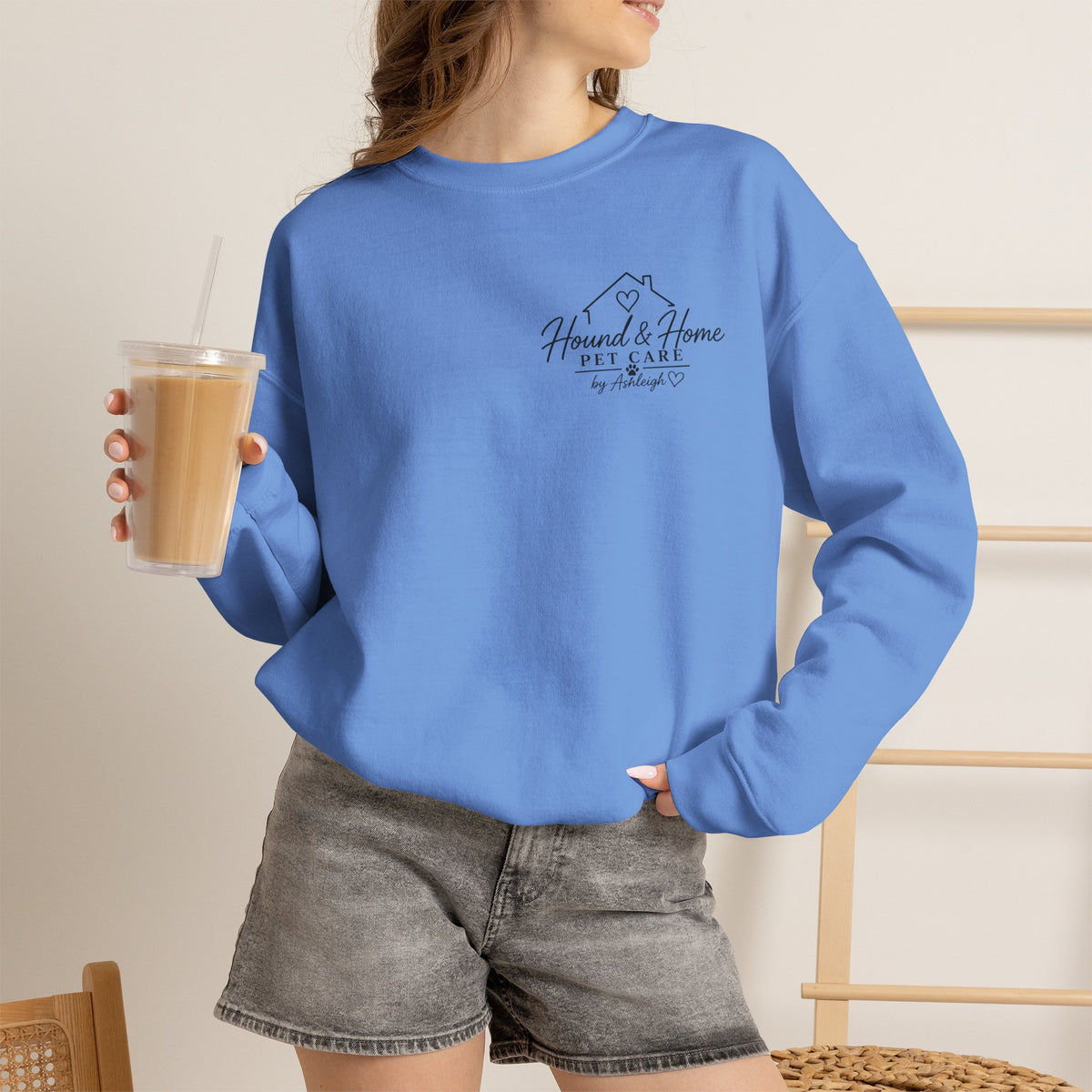 Hound + Home "Stay Pawsitive" —  Crewneck