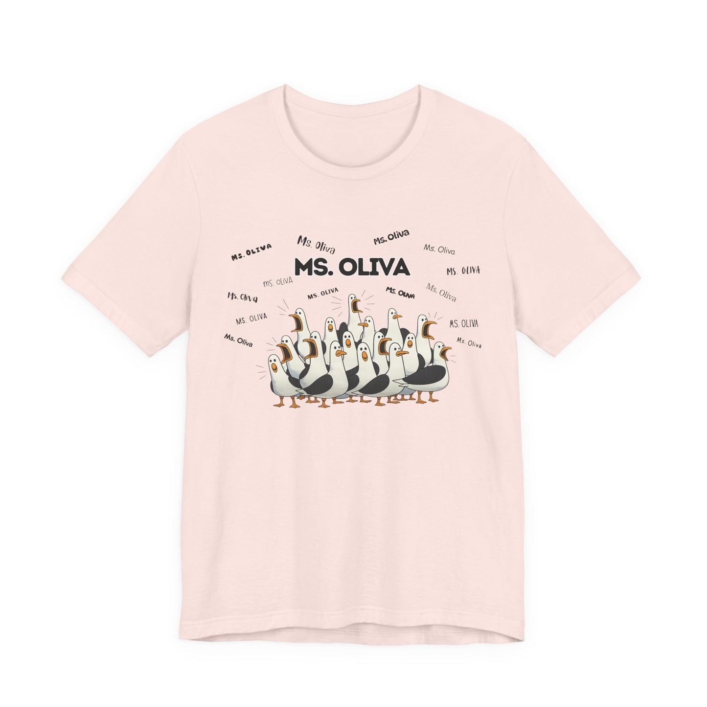 Ms. Oliva- Penguin Choir T-Shirt — Funny Teacher Personalized Tee