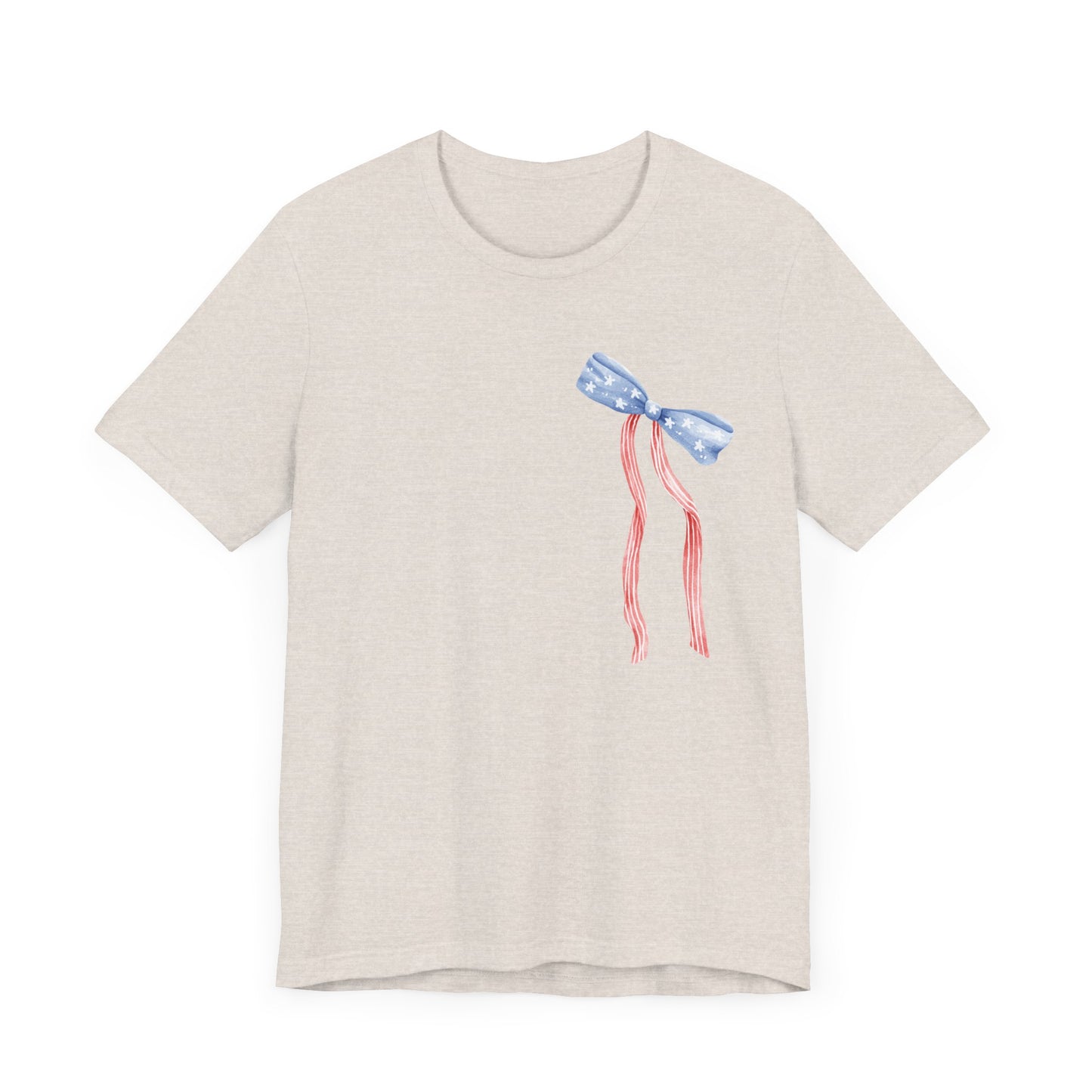 Land of the Free Tee with Bow | Perfect for all of America's Holidays