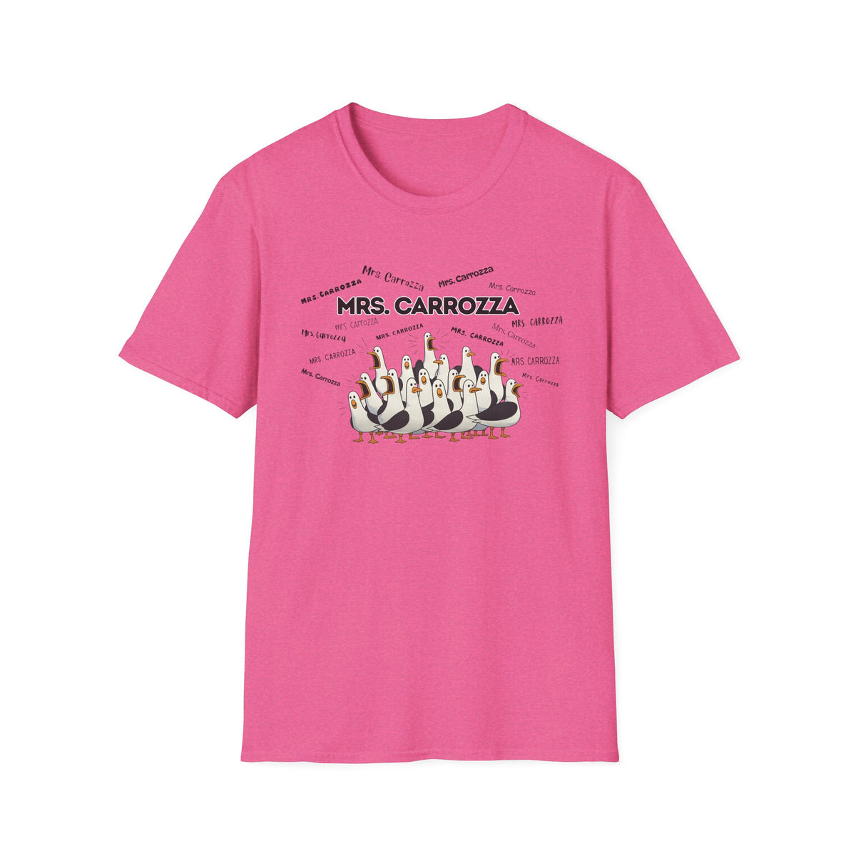 Mrs. Carrozza- Seagull Crew Graphic T-Shirt — Personalized