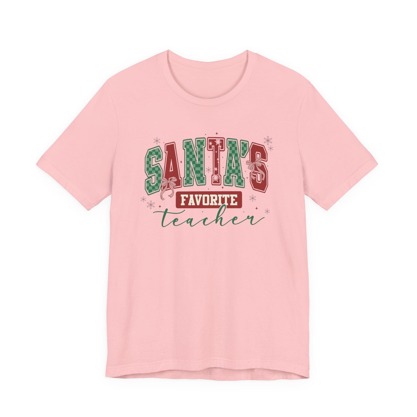 Santa's Favorite Teacher — Christmas Unisex T‑Shirt