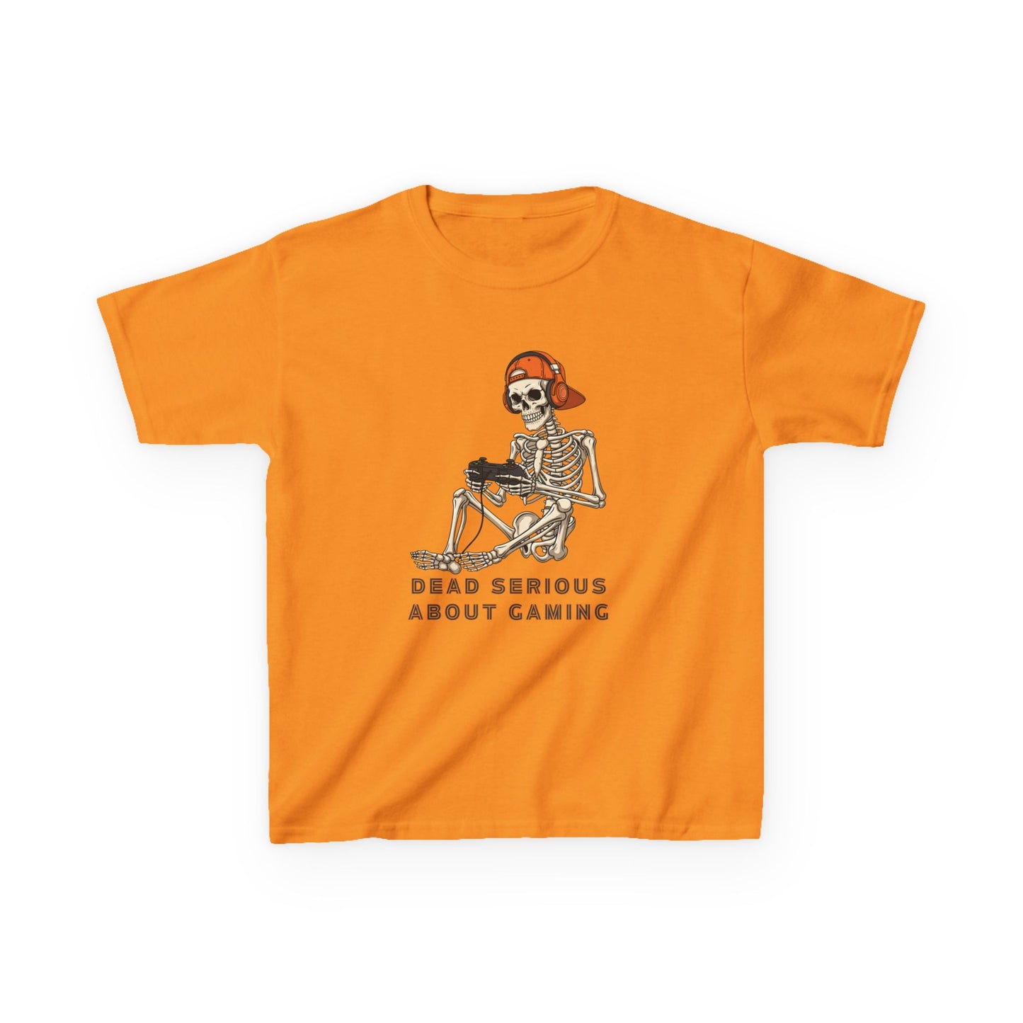 Skeleton Gaming Tee for Kids | Halloween Youth T-Shirt