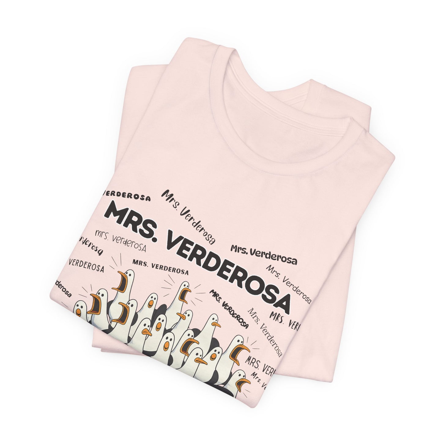 Mrs. Verderosa Penguin Choir T-Shirt — Funny Teacher Personalized Tee