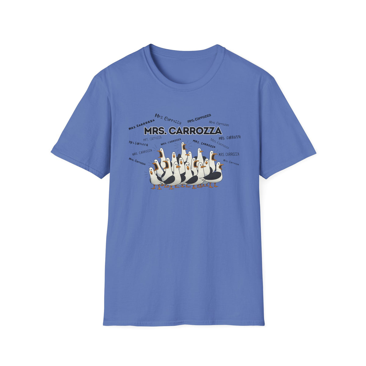 Mrs. Carrozza- Seagull Crew Graphic T-Shirt — Personalized
