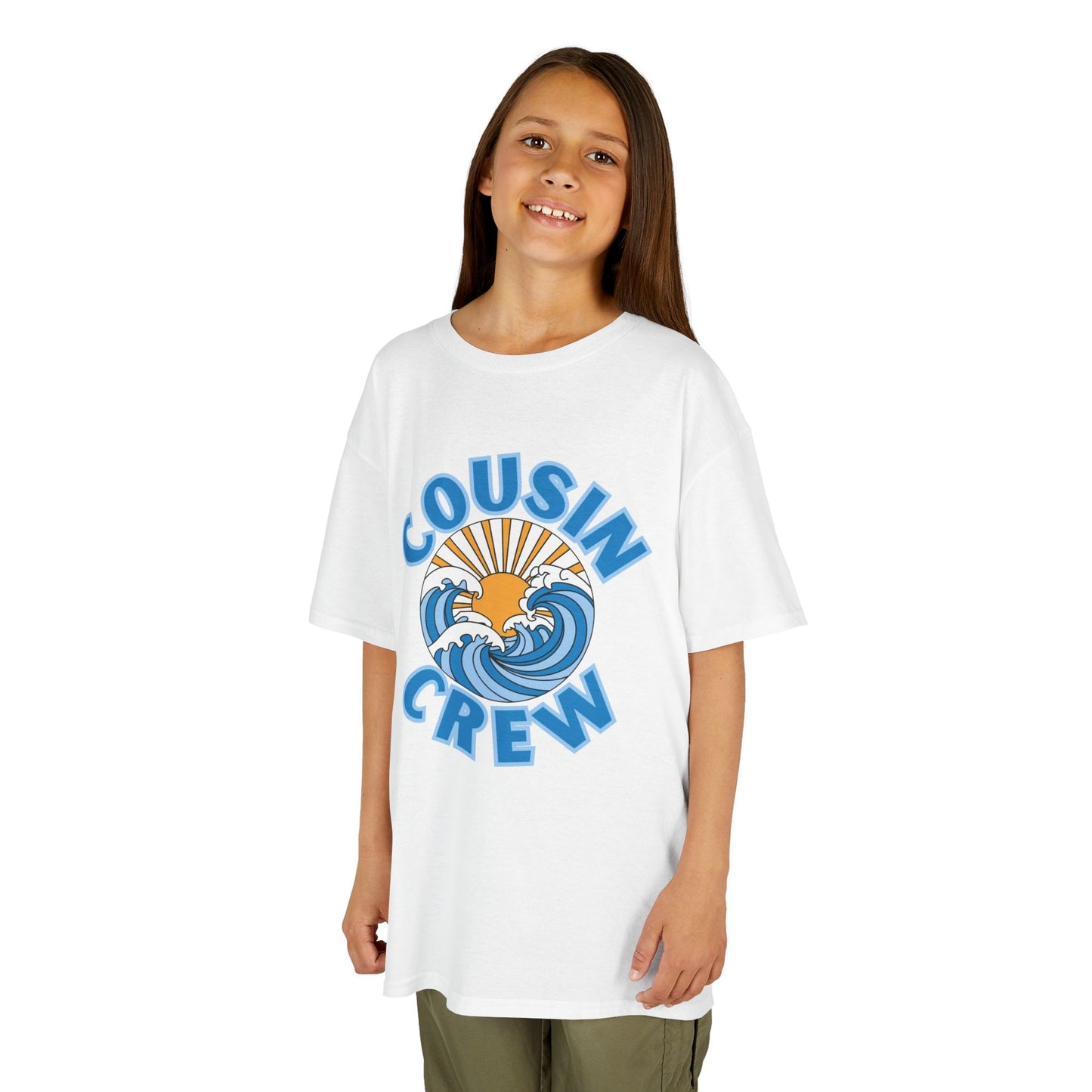 Cool Cousin Crew Kids Tee - Summer Fun, Family Gatherings, Beach Days, Mini Collection