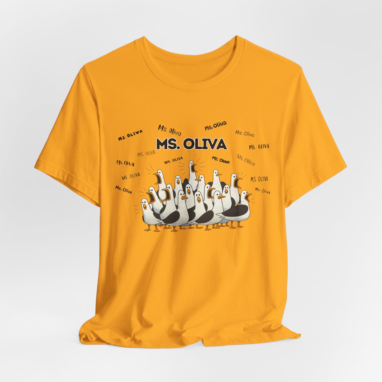 Ms. Oliva- Penguin Choir T-Shirt — Funny Teacher Personalized Tee