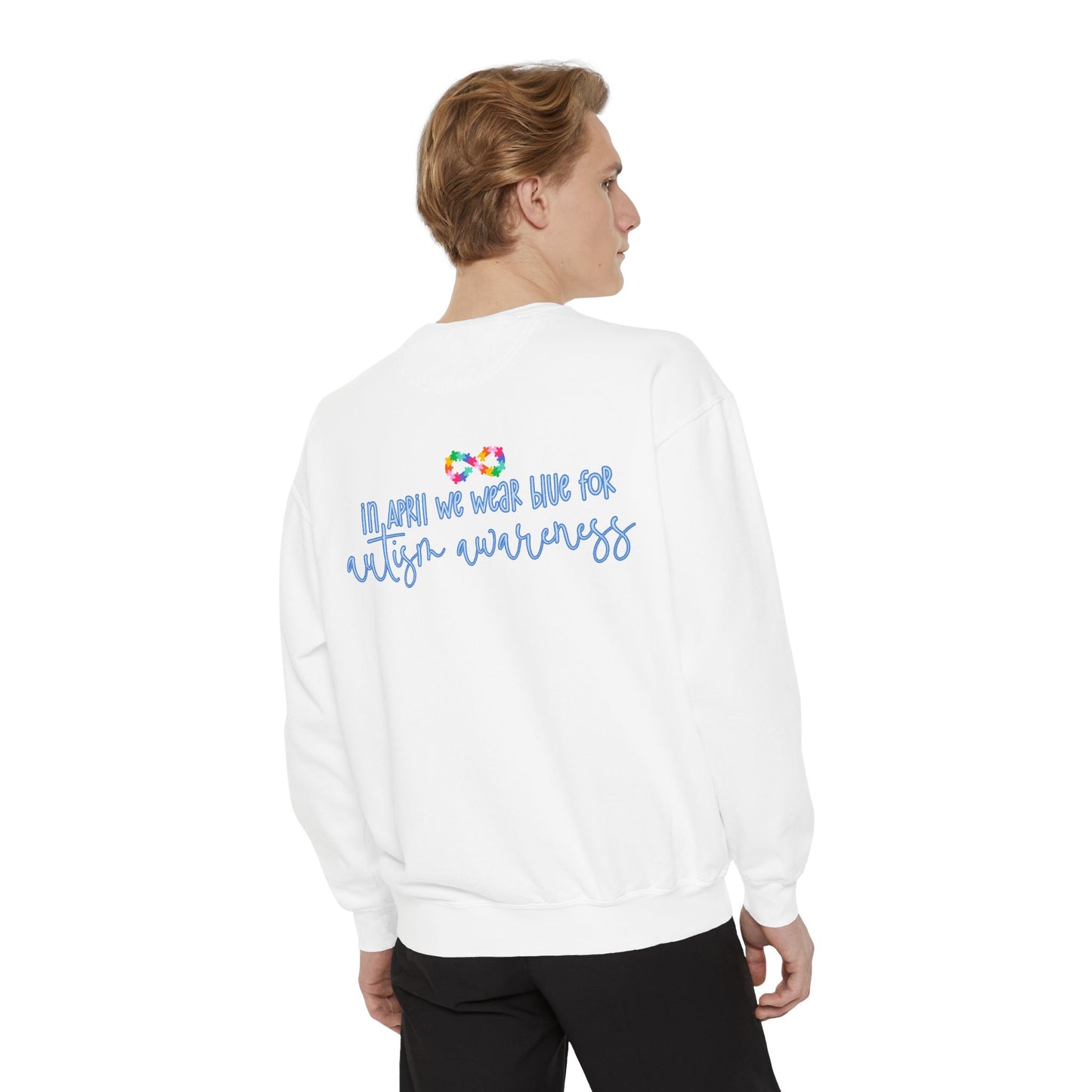 Autism Awareness Puzzle Piece & Ribbon Sweatshirt — Awareness Collection