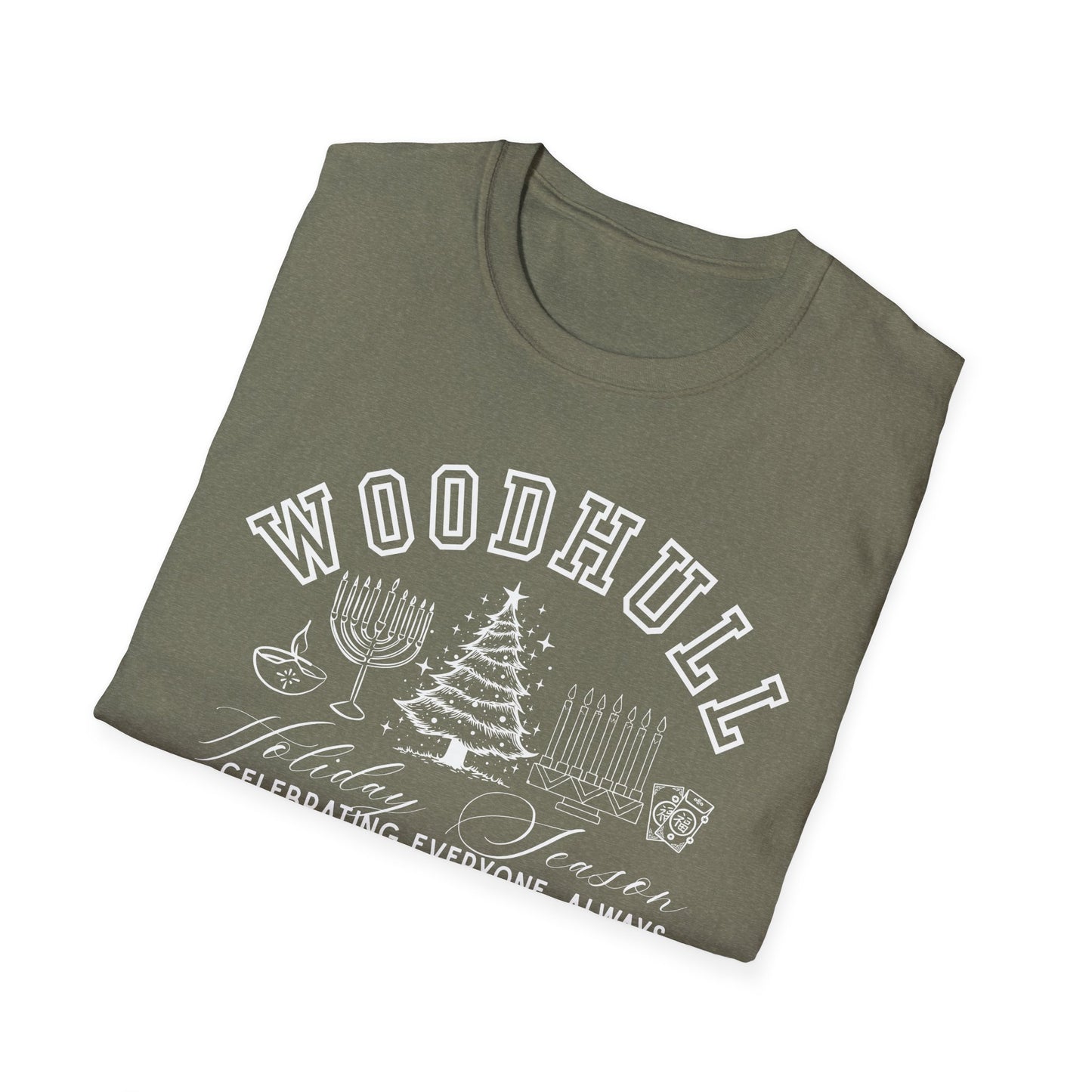 Woodhull- Celebrating Everyone, Always Holiday T-Shirt (Christmas)