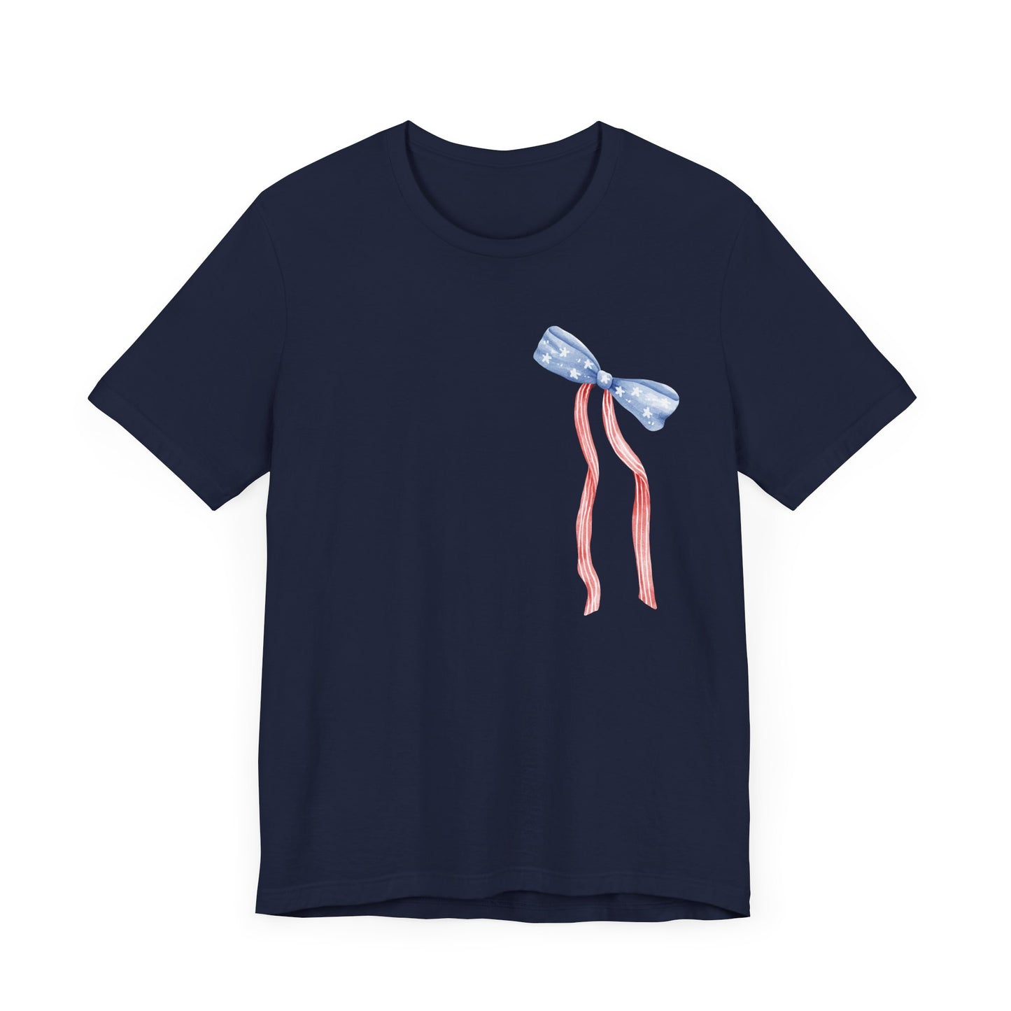 Land of the Free Tee with Bow | Perfect for all of America's Holidays