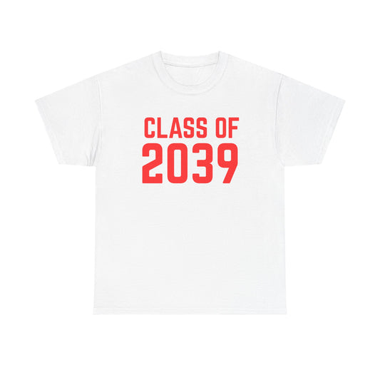 Class of 2039 Unisex Heavy Cotton Tee- Back to School- Grow With Me