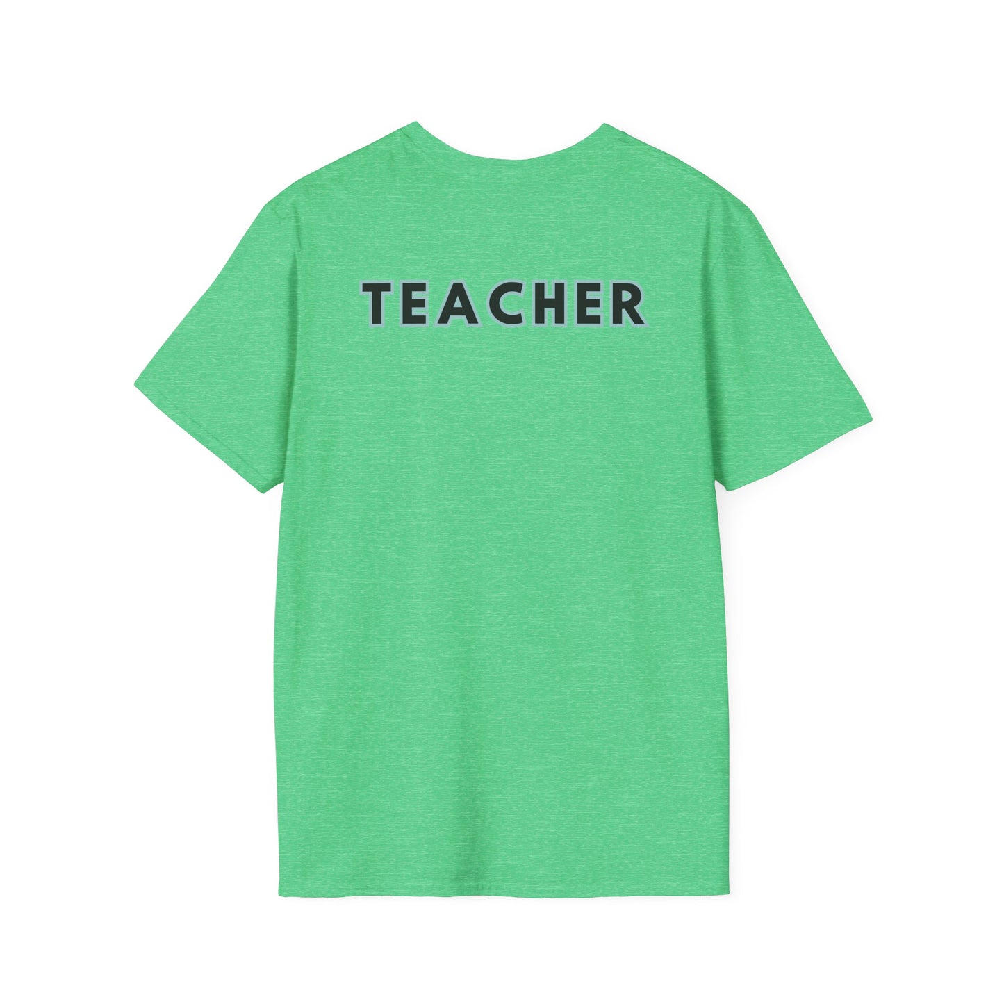 Little Leaders Teacher w/ Backpack Design Unisex Softstyle T-Shirt