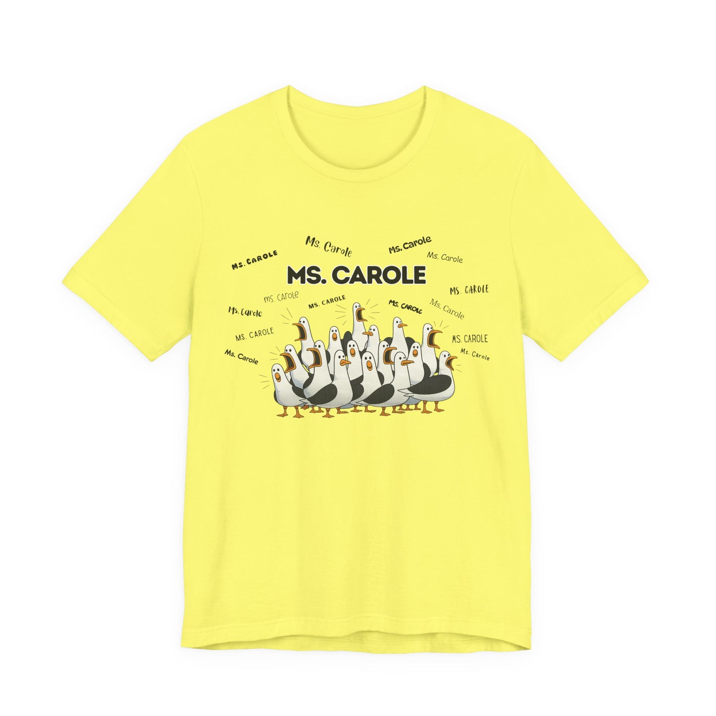 Ms. Carole Penguin Choir T-Shirt — Funny Teacher Personalized Tee