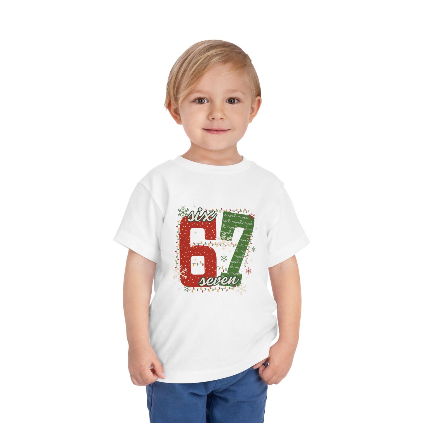 6-1 Toddler Tee "Six Seven" - Christmas