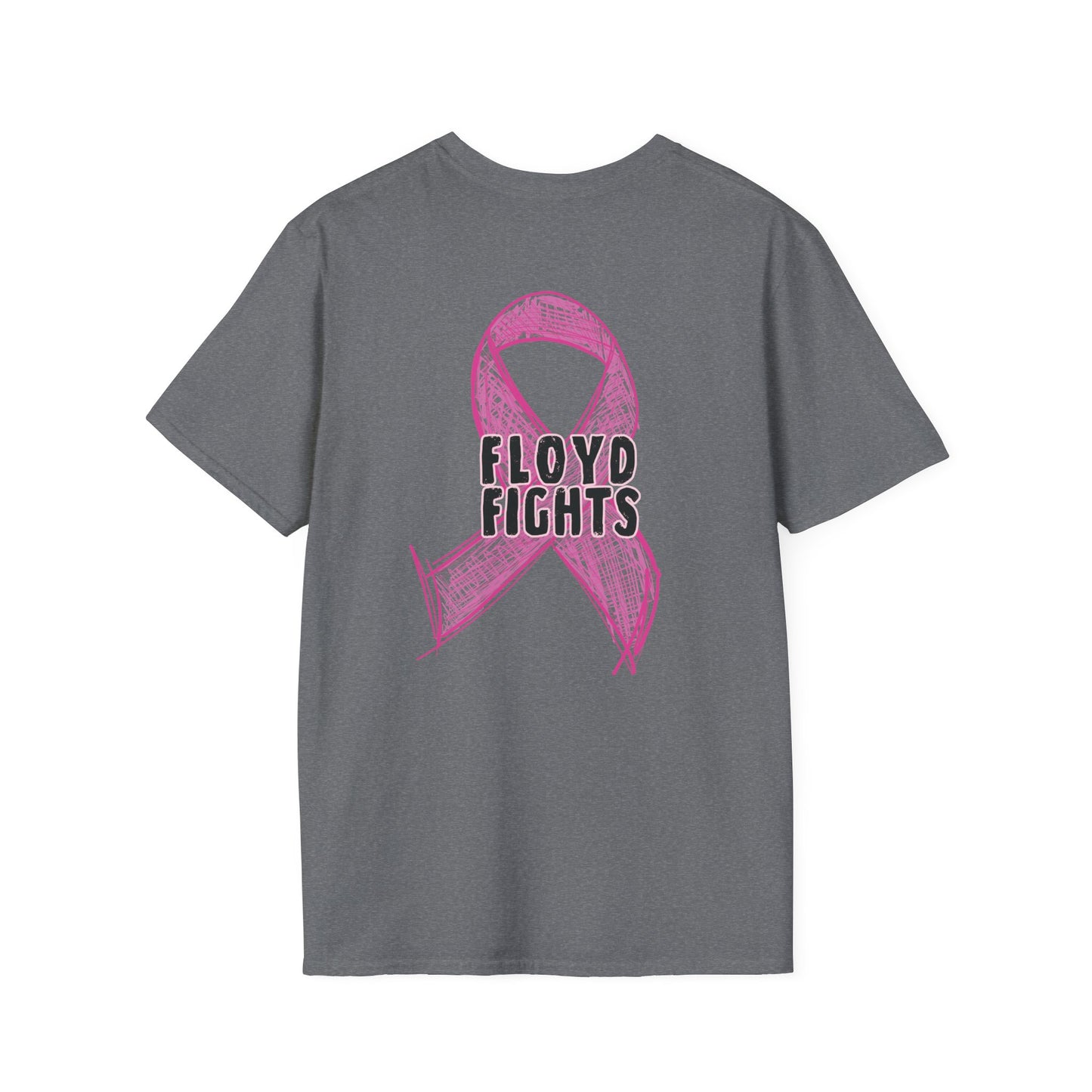 FLOYD FIGHTS Ribbon Breast Cancer Awareness T-Shirt | Softstyle Tee
