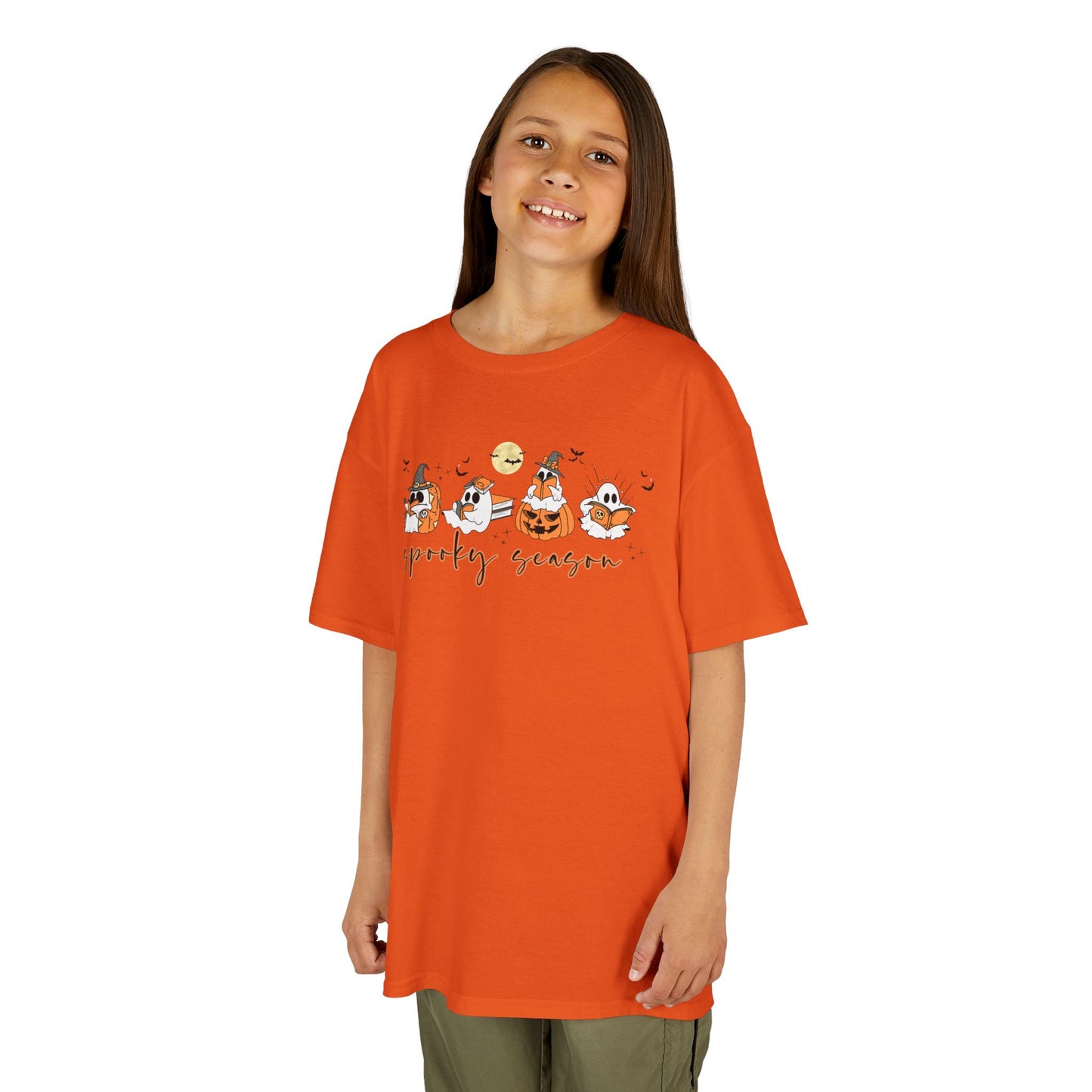 Spooky Season- Reading Ghosts- Halloween - Kids Cotton™ Tee