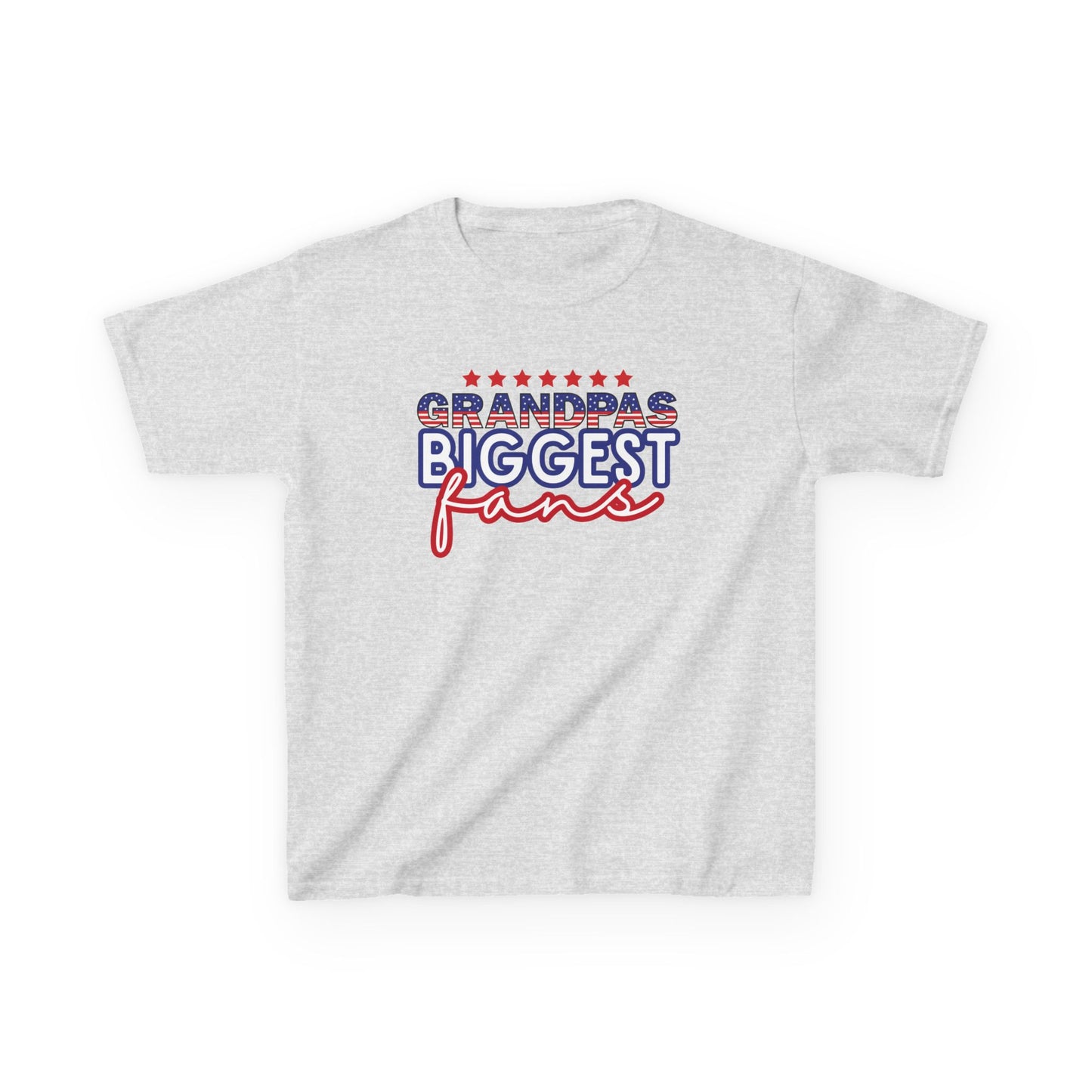 Custom Grandpa's Biggest Fans Kids T-Shirt - Jolly 70 Design, Perfect for Family Gatherings!