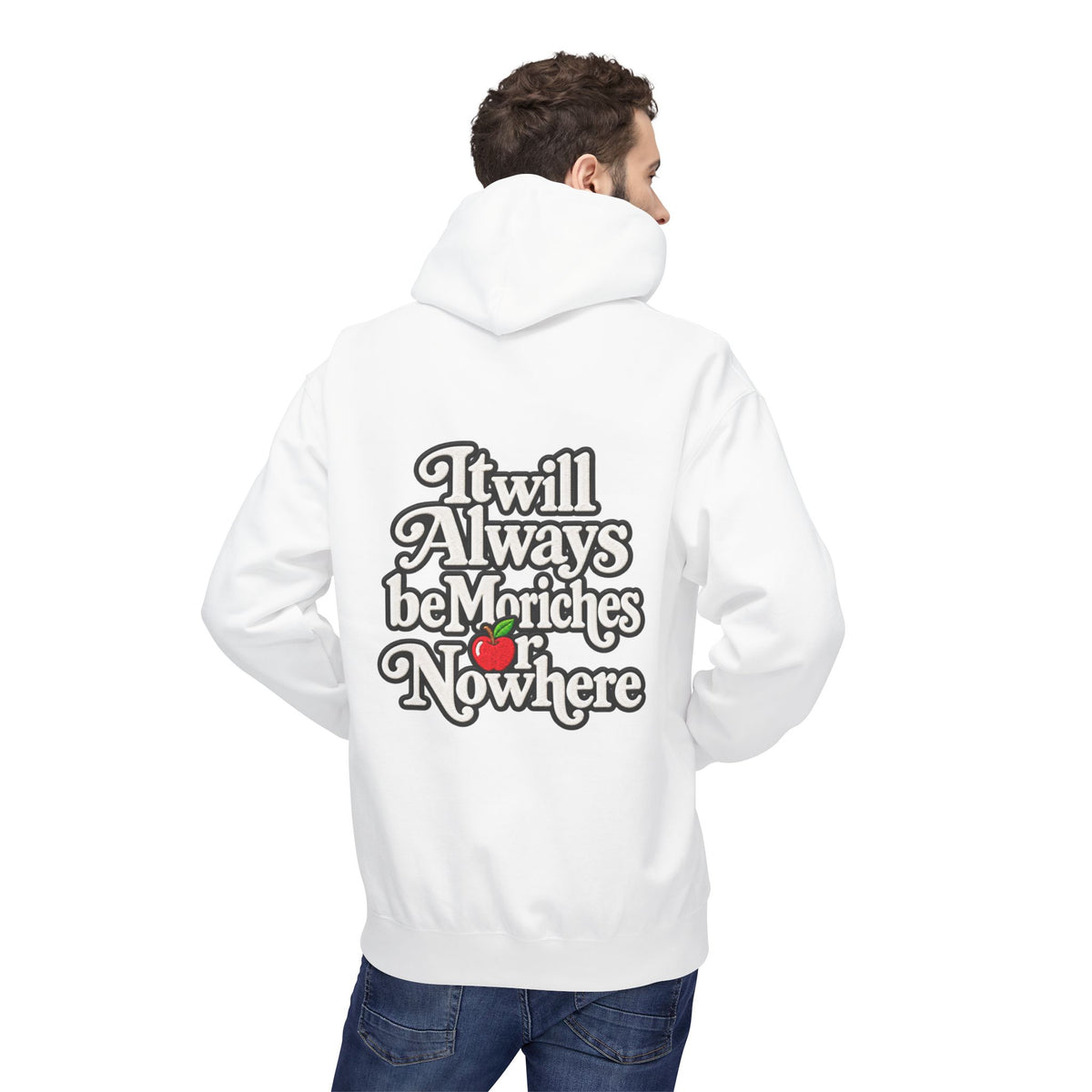 "MES or Nowhere" w/ apple- Moriches Hoodie