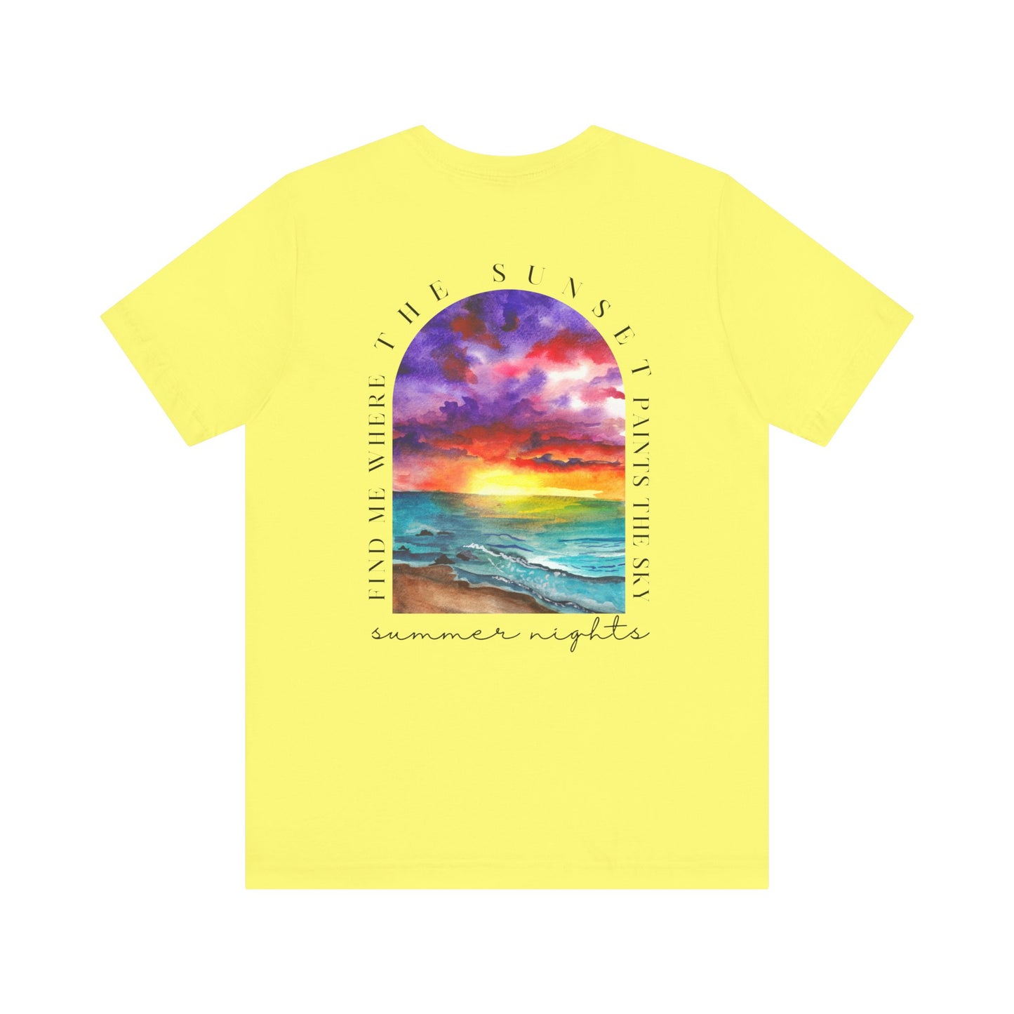 Sunset Lovers Tee, Summer Vibes T-Shirt, Unisex Graphic Tee, Beach Sunset Shirt