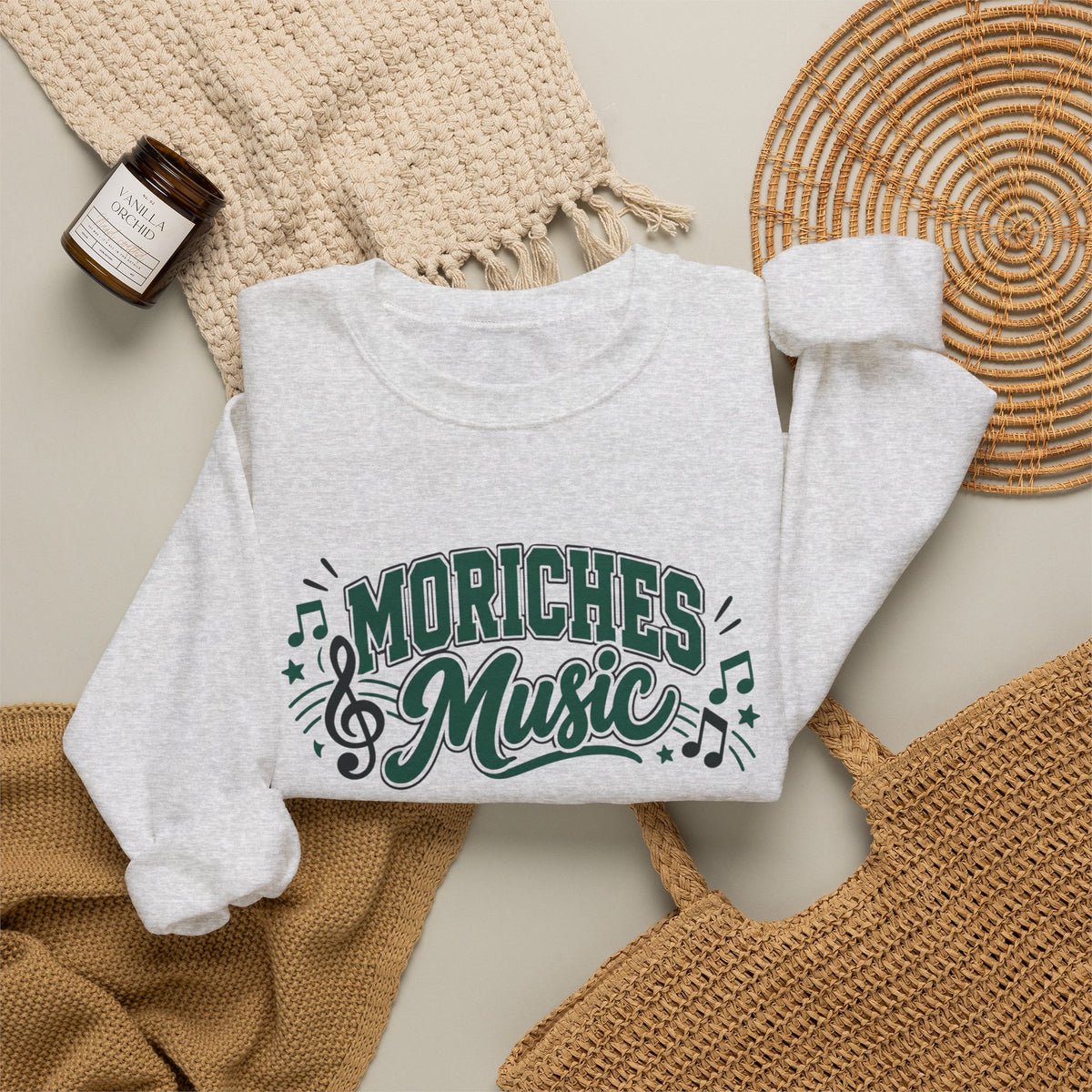 Moriches Music Sweatshirt — "Making Music and Magic at Moriches" Crewneck