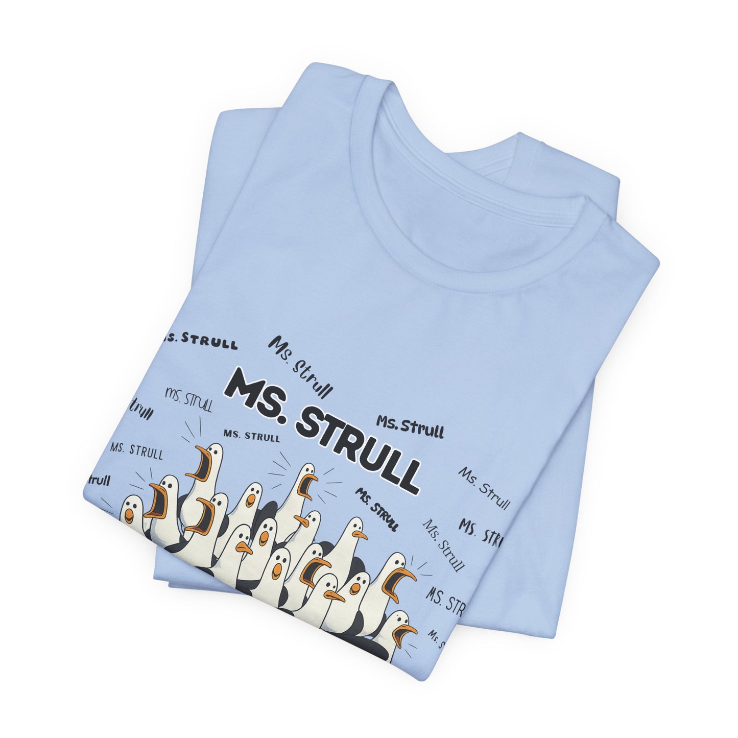 Mrs. Strull Penguin Choir T-Shirt — Funny Teacher Personalized Tee