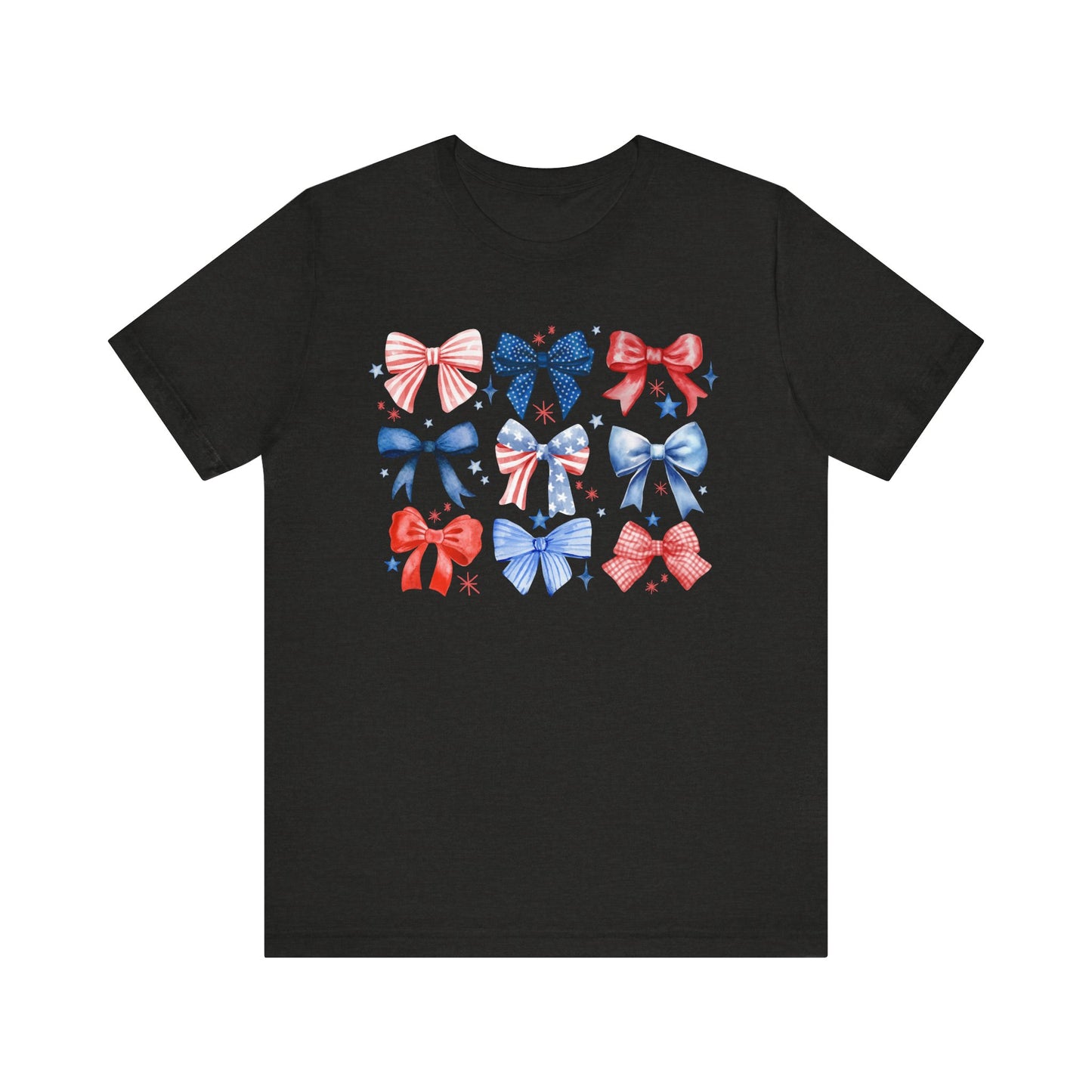 Patriotic Bow Print Tee - Holiday