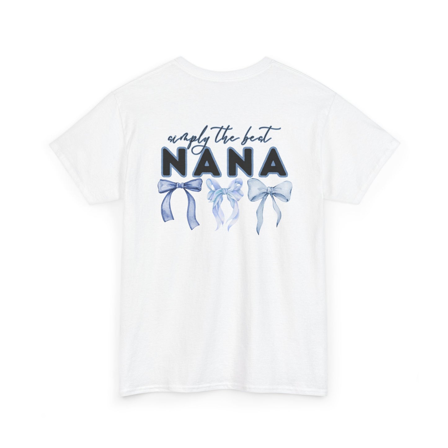 Nana Blue Bow Unisex Heavy Cotton Tee - Simply the Best